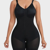 Shapewear with Abdominal Control and Glute Enhancement, with Crotch Zipper Closure