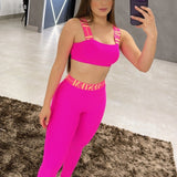 Matt Neon Pink Activewear Set