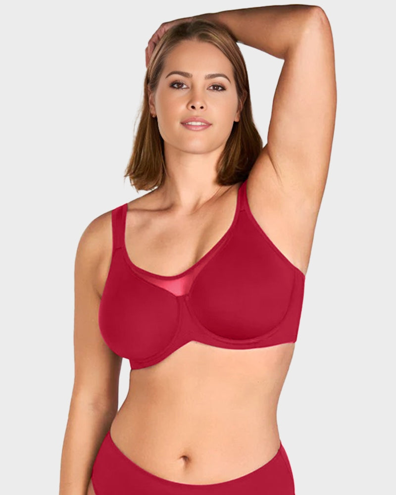 Plus-Size Minimizer Bra, Unpadded, Full Coverage, Cooling Effect