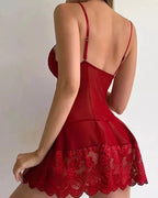 Transparent Lace Dress