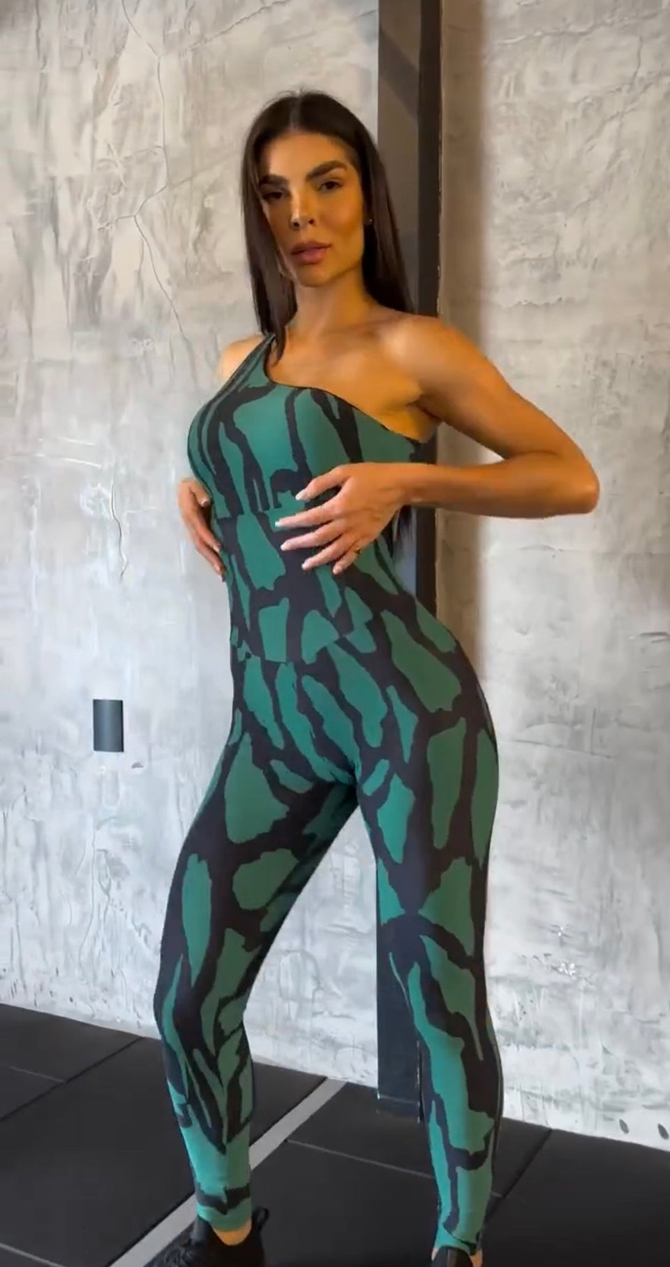 Meat Camo Activewear Jumpsuit