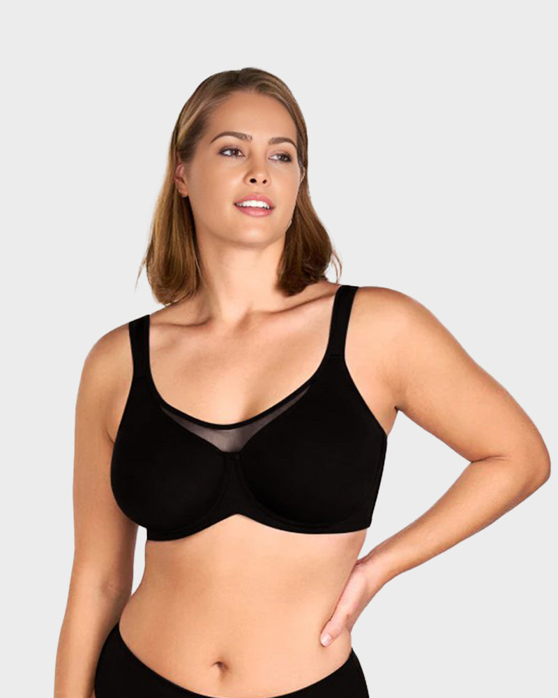 Plus-Size Minimizer Bra, Unpadded, Full Coverage, Cooling Effect