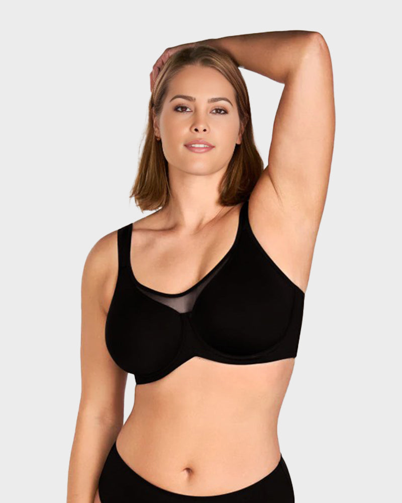 Plus-Size Minimizer Bra, Unpadded, Full Coverage, Cooling Effect