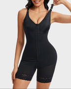 Shapewear with Abdominal Control and Glute Enhancement, with Crotch Zipper Closure