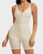Shapewear with Abdominal Control and Glute Enhancement, with Crotch Zipper Closure