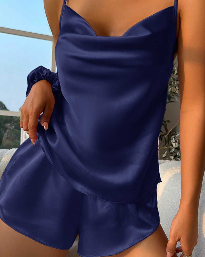 Three-Piece Silk Loungewear Set