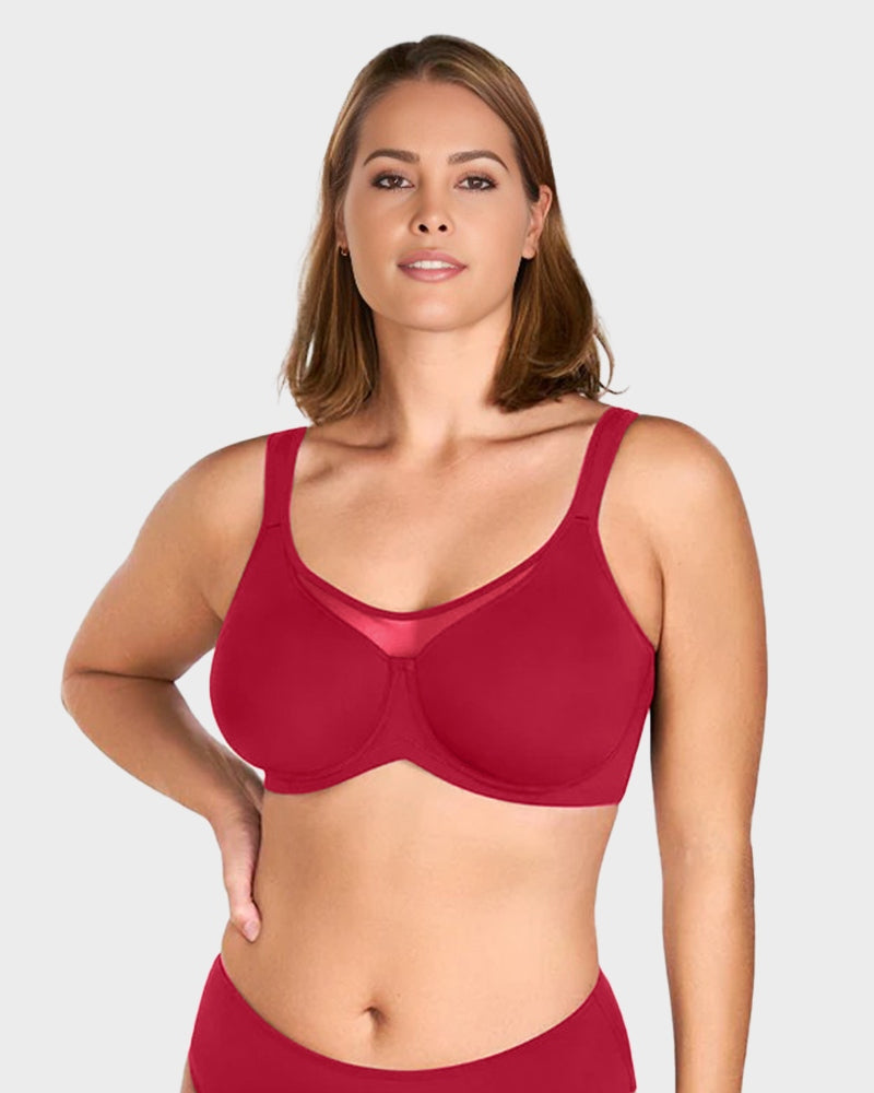 Plus-Size Minimizer Bra, Unpadded, Full Coverage, Cooling Effect