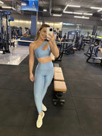 Alessandra One-Shoulder Activewear Set